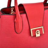 VK5536 RED - Simple Solid Color Handbag