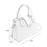 VK5536 RED - Simple Solid Color Handbag