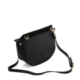 VK5567 BLACK - Simple Solid Color Leather Handbag For Women (was £6)