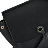 VK5567 BLACK - Simple Solid Color Leather Handbag For Women (was £6)