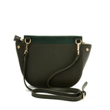 VK5567 GREEN - Simple Solid Color Leather Handbag For Women