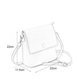 VK5569 BROWN - Simple Handbag With Flap For Women