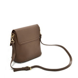 VK5569 COFFEE - Simple Handbag With Flap For Women