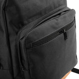 VK5572 BLACK - Two-color Spliced Shoulder Backpack