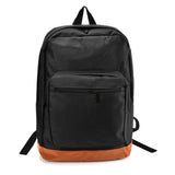 VK5572 BLACK - Two-color Spliced Shoulder Backpack