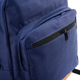 VK5572 BLUE - Two-color Spliced Shoulder Backpack