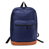 VK5572 BLUE - Two-color Spliced Shoulder Backpack
