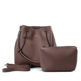 VK5603 PURPLE - Solid Color Set Bag With Symmetrical Design And Special Handles