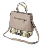 VK5605 KHAKI - Simple Tote Bag With Chain And Lock Decoration