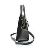 VK5606 GREY - Simple Tote Bag With Snakeskin Decoration