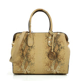 VK5607 APRICOT - Simple Solid Color Tote Bag With Symmetrical Sequins Pattern Design