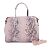 VK5607 PINK - Simple Solid Color Tote Bag With Symmetrical Sequins Pattern Design