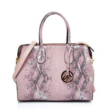 VK5607 PINK - Simple Solid Color Tote Bag With Symmetrical Sequins Pattern Design