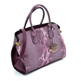 VK5607 PURPLE - Simple Solid Color Tote Bag With Symmetrical Sequins Pattern Design