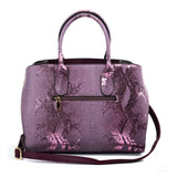 VK5607 PURPLE - Simple Solid Color Tote Bag With Symmetrical Sequins Pattern Design