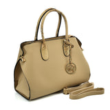 VK5608 APRICOT - Simple Solid Color Tote Bag With Sequins Design