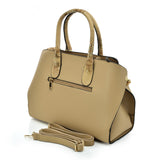 VK5608 APRICOT - Simple Solid Color Tote Bag With Sequins Design