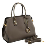 VK5608 KHAKI - Simple Solid Color Tote Bag With Sequins Design