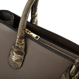 VK5608 KHAKI - Simple Solid Color Tote Bag With Sequins Design