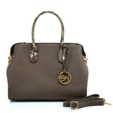 VK5608 KHAKI - Simple Solid Color Tote Bag With Sequins Design