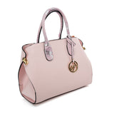 VK5608 PINK - Simple Solid Color Tote Bag With Sequins Design