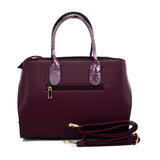 VK5608 PURPLE - Simple Solid Color Tote Bag With Sequins Design
