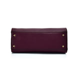 VK5608 PURPLE - Simple Solid Color Tote Bag With Sequins Design