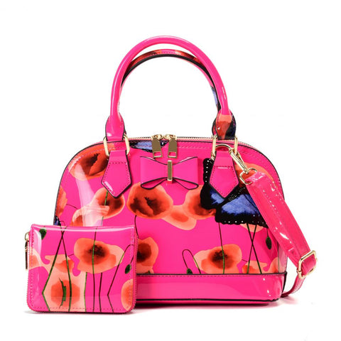 VK5627-FUSHIA Newest fashion bags ladies elegance bags set
