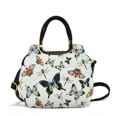 VK8888-1 B - Shell Bag With Butterfly Pattern