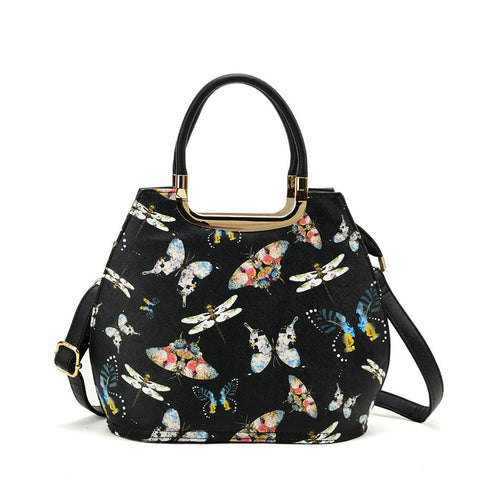 VK8888-1 C - Shell Bag With Butterfly Pattern
