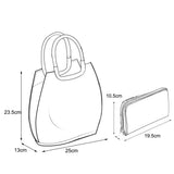 VK8888-1 L - Shell Set Bag With Houndstooth Design (was £11)
