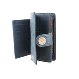 VKP1345-1 Blue  -  Multilayer Purse with Hollow Detail