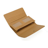 VKP1420 Apricot  -  Fashion Wave Point Rivet Wallet