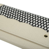 VKP1420 Beige  -  Fashion Wave Point Rivet Wallet