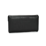 VKP1425 Black  -Elegant Women Metal Button Wallet
