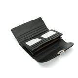VKP1425 Black  -Elegant Women Metal Button Wallet