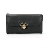 VKP1425 Black  -Elegant Women Metal Button Wallet