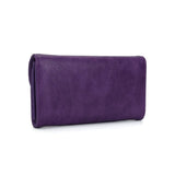 VKP1425 Purple  -Elegant Women Metal Button Wallet