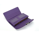 VKP1425 Purple  -Elegant Women Metal Button Wallet
