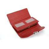 VKP1425 Red  -Elegant Women Metal Button Wallet