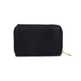 VKP1434 Black - Women Fashion Metal Button Wallet