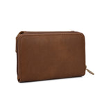 VKP1434 Brown - Women Fashion Metal Button Wallet