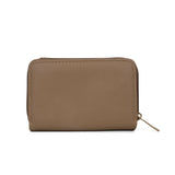 VKP1434 Khaki - Women Fashion Metal Button Wallet