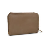VKP1434 Khaki - Women Fashion Metal Button Wallet