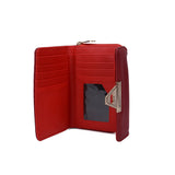 VKP1434 Red - Women Fashion Metal Button Wallet
