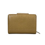 VKP1442 Gold - Women Solid Zipper Smooth Fashion Wallet