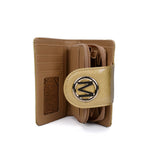 VKP1442 Gold - Women Solid Zipper Smooth Fashion Wallet