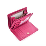 VKP1444 Fushia - Tower Decoration Women Solid Small Wallet