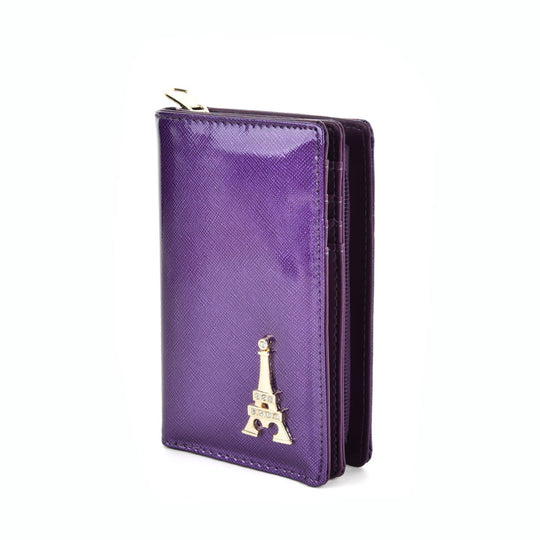 VKP1444 Purple - Tower Decoration Women Solid Small Wallet