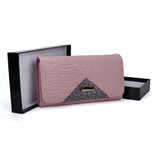 VKP1456 Pink - Hasp Snakeskin Pattern Women Wallet